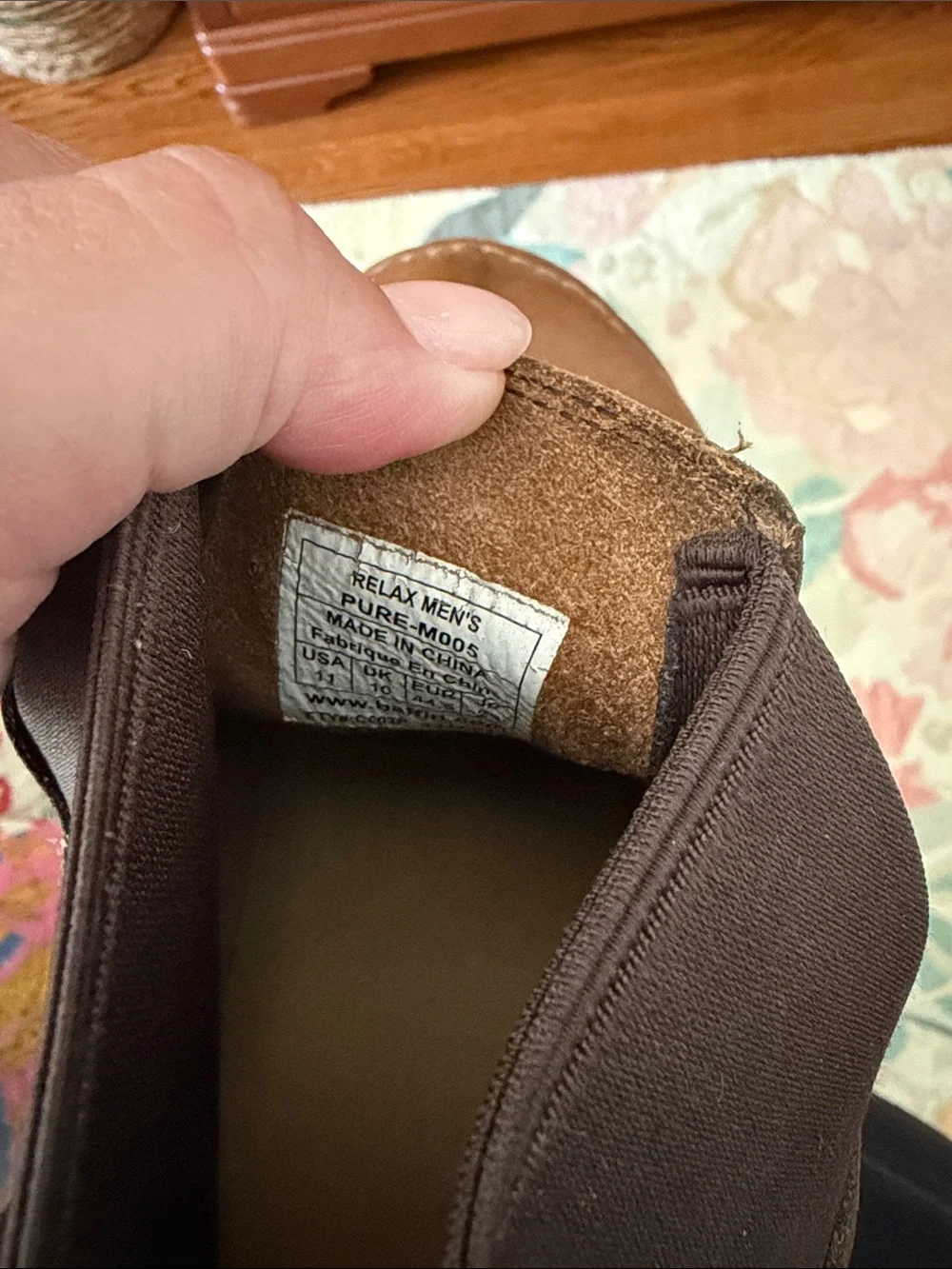 Baffin Men's Brown Leather Slip-On Chelsea Boot Size 11